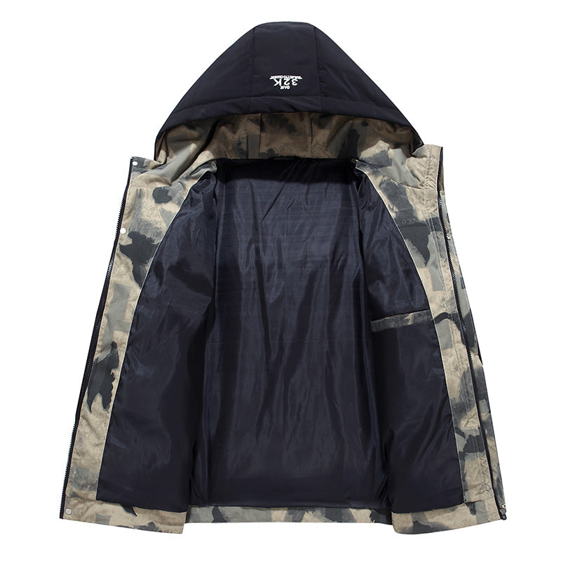 Veste Rembourrée Homme Imprimée Sur Mesure Hiver